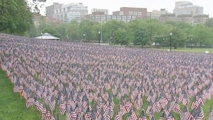37K flags placed on Boston Common ahead of Memorial Day to honor fallen Mass. service members