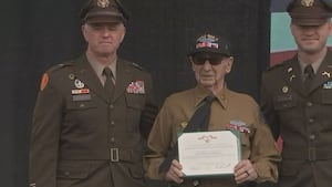 ‘Just people doing a job we were given': 100-year-old WWII vet awarded Bronze Star