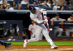 Story has 5 RBIs, Crochet strikes out Judge three times and Red Sox beat Yankees 10-7