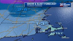 New snow map: A messy storm is headed to Mass. See the latest timeline, expected snowfall totals
