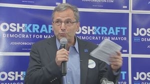 Josh Kraft opens campaign headquarters in Roxbury