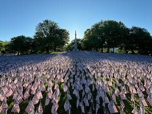 37,000 flags placed on Boston Common in honor of fallen service members