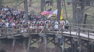 Watch: Concord marks 250 years since start of American Revolution with parade, North Bridge ceremony