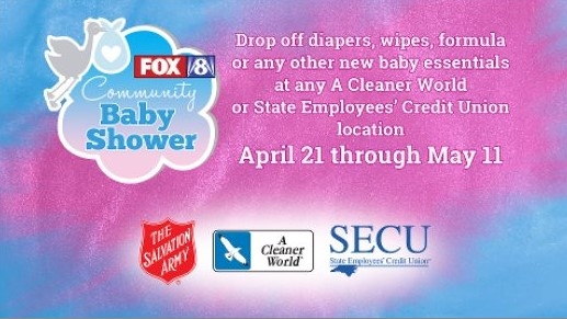 FOX8 Community Baby Shower kicks off April 21