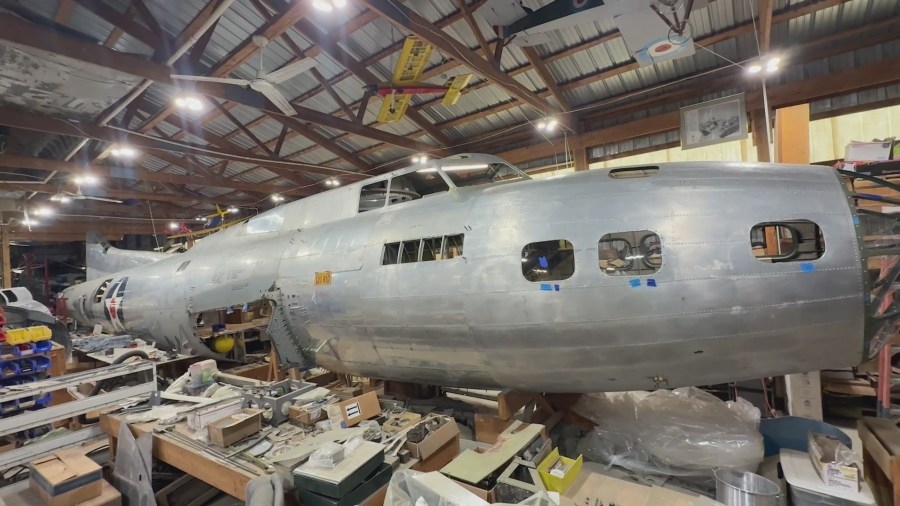Suburban man brings history back to life with 75-foot WWII aircraft