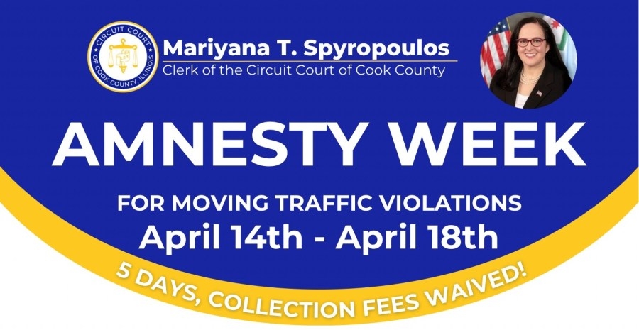Cook County residents can pay overdue moving traffic violations without additional costs during ‘Amnesty Week'