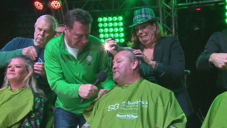 A tradition full of empathy and awareness: Patrick Elwood shaves his head for St Baldrick's