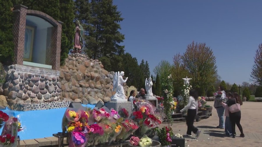 Catholics gather to celebrate Pope Leo's election at Shrine of Our Lady of Guadalupe