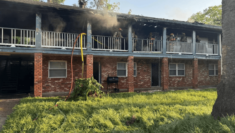 Families displaced after two-alarm fire at New Orleans East apartment complex