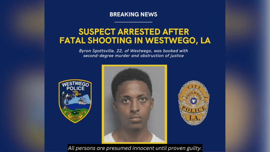 Man arrested following Westwego fatal shooting