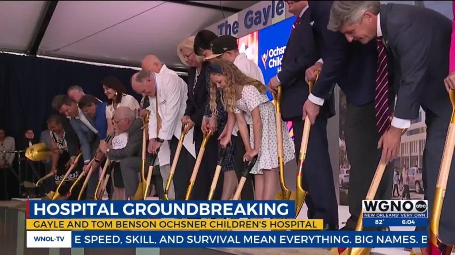 Groundbreaking ceremony held for Gayle and Tom Benson Ochsner Children's Hospital