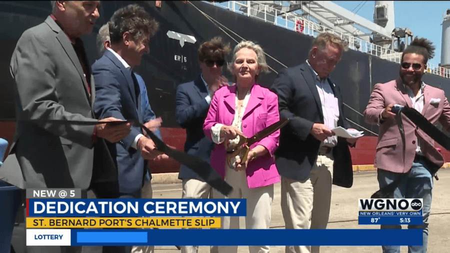 Dedication ceremony held for Chalmette Slip Rehabilitation Project