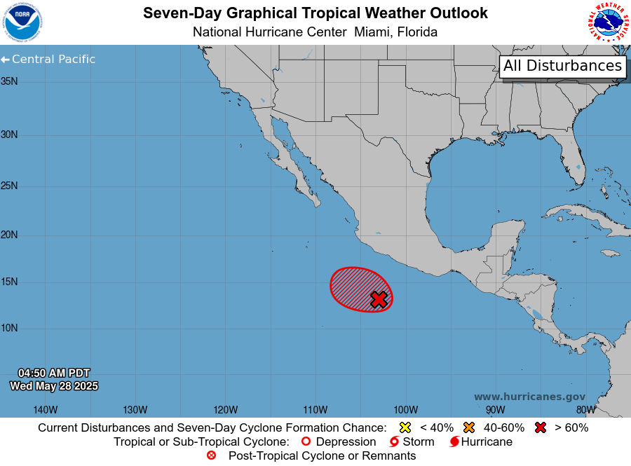 How rare are May tropical storms?