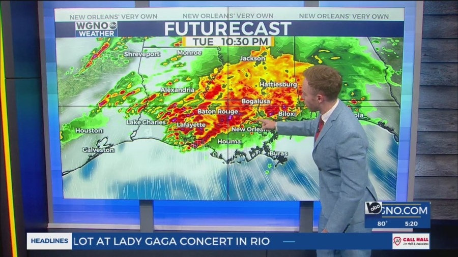 Growing concern for flash flooding. Flash Flood Watch issued from Tuesday-Thursday.