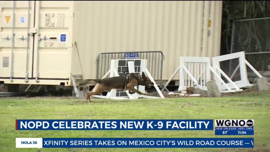 New Orleans police celebrate new K-9 unit facility