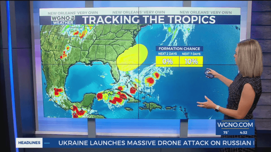 Mostly sunny Tuesday, new tropical activity in the Atlantic