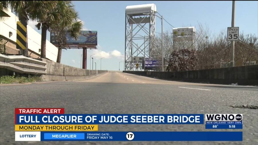 Closure announced for Judge Seeber Bridge