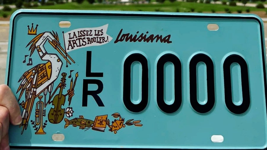 New Louisiana license plates showcasing the arts now available