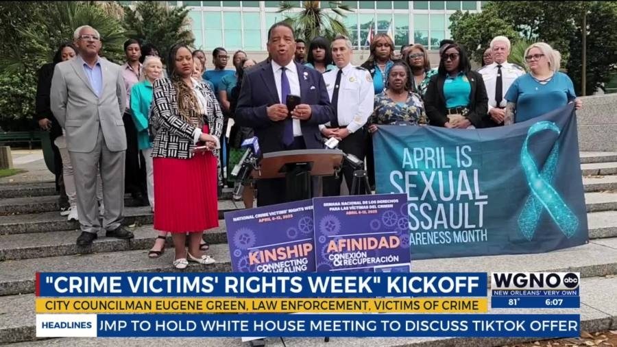 New Orleans councilman announces National Crime Victims' Rights Week events