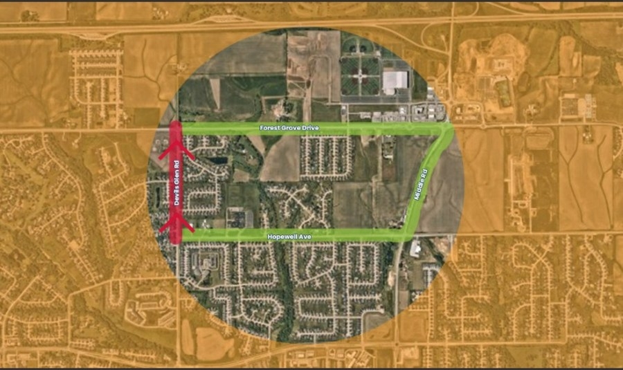 Work begins Monday on Devils Glen Road, Bettendorf
