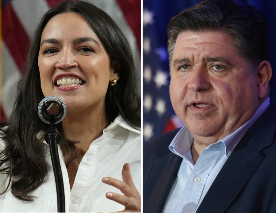 JB Pritzker and Alexandria Ocasio-Cortez emerge as Trump resistance leaders