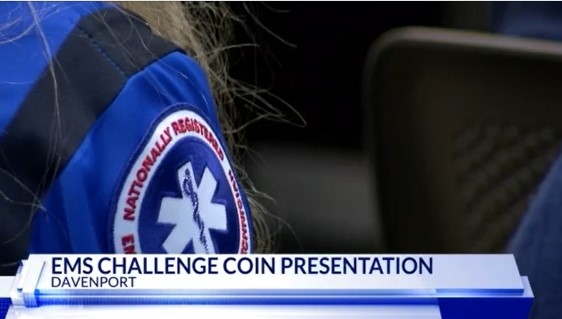 Iowa Donor Network honors QC emergency responders with special coin