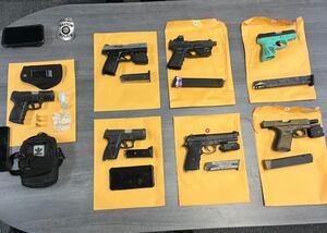 Police recover 7 firearms on ‘proactive patrol' at former nightclub