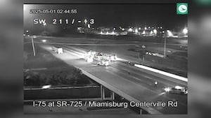 Vehicle fire blocks right lanes on I-75 in Montgomery Co.
