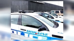 At least 1 injured after 2-vehicle crash on busy Moraine street