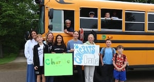 ‘My kids;' Students celebrate school bus driver on his final route before retirement