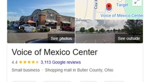 Voice of America Center temporarily changed to ‘Voice of Mexico Center' on Google