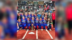 Local high school secures 1st state softball title, finishes with perfect record