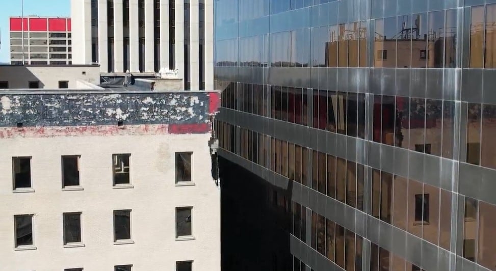 Street reopens after closing due to partial building collapse in downtown Dayton
