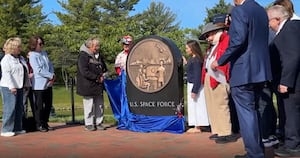 New monument unveiled completes Veterans Memorial Plaza at annual Memorial Day ceremony