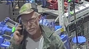 Do you recognize him? Police looking for man accused of stealing lawn care equipment from Lowe's