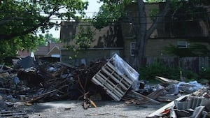 Community waits for cleanup of burned-down market to start
