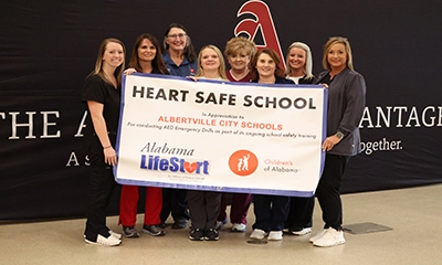 Albertville City Schools named ‘Heart Safe District' by Children's of Alabama