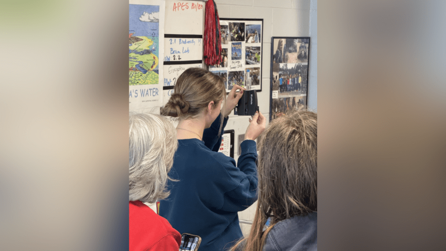 Madison County high school students learning skills in environmental science