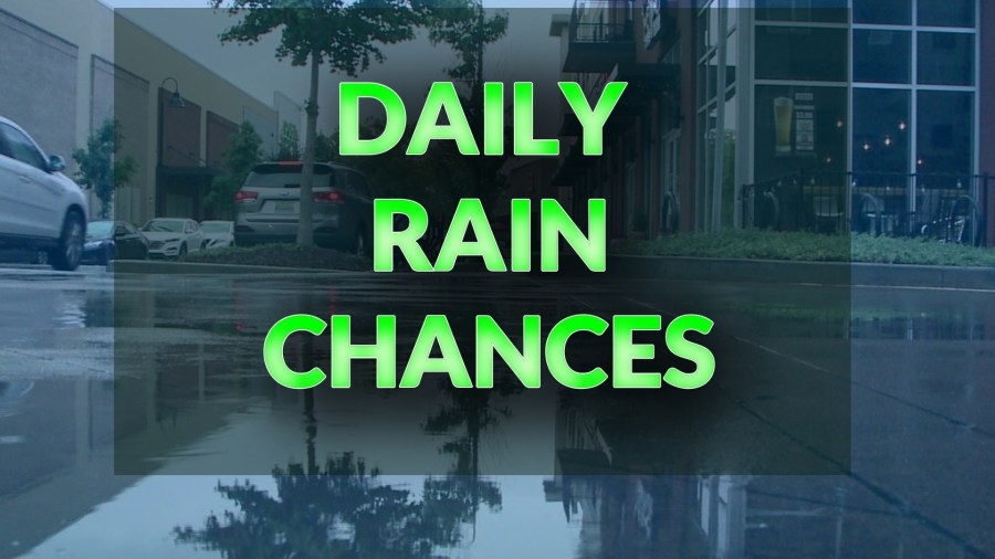Rain and storm chances continue this week