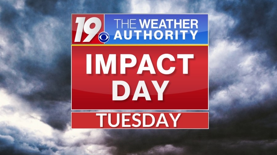 Weather Authority Impact Day issued for Tuesday's severe storm threat