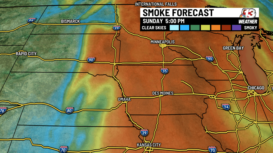 Forecast: Mercury rises as smoke lingers