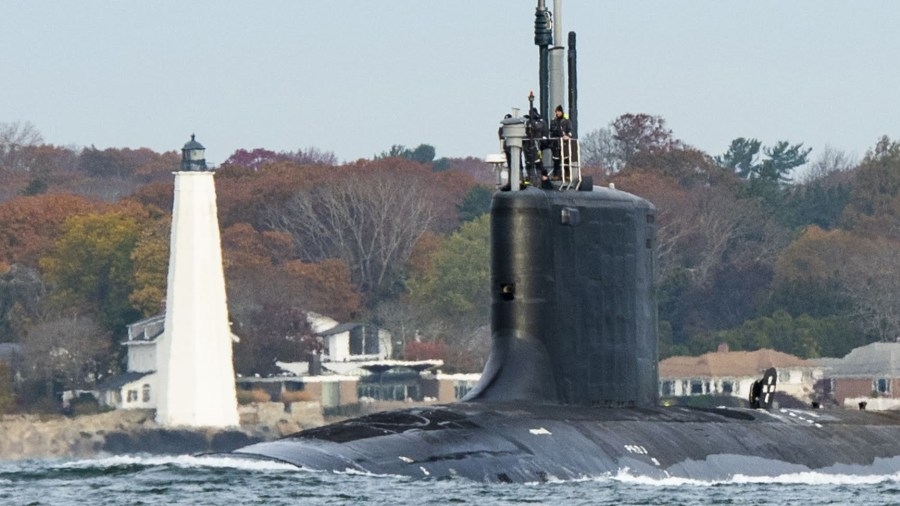 DSM service members watch USS Iowa submarine commissioning