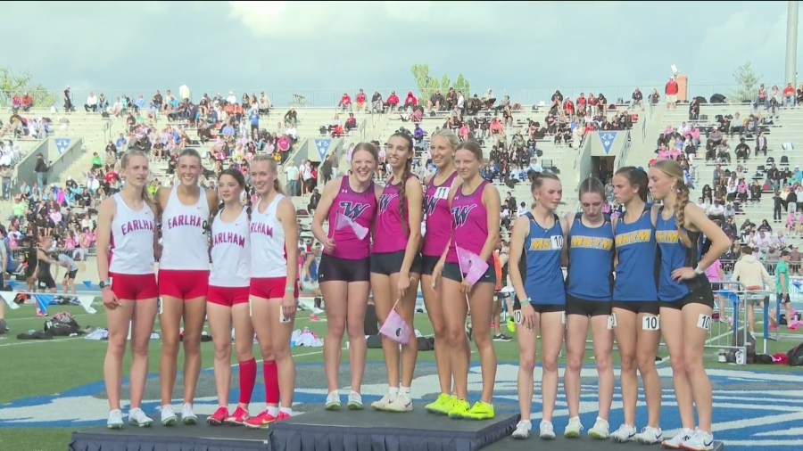 State Track and Field kicks of races, athletes race in style