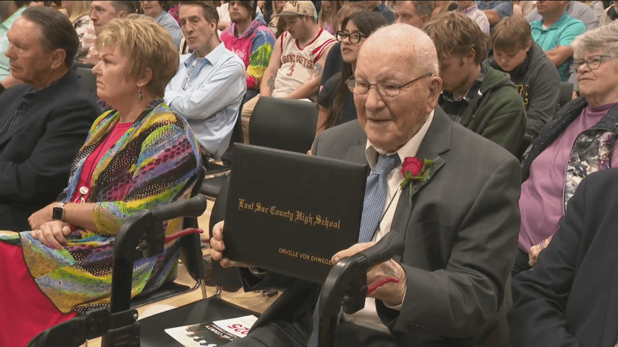 107-year-old man finally receives high school diploma