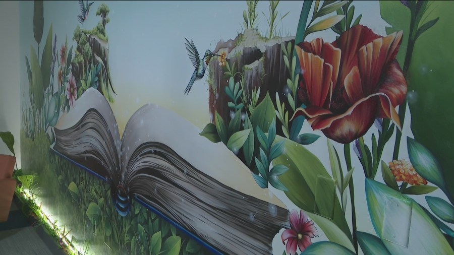 New tactile mural, sensory wellness space helps Ruby Van Meter students find calm