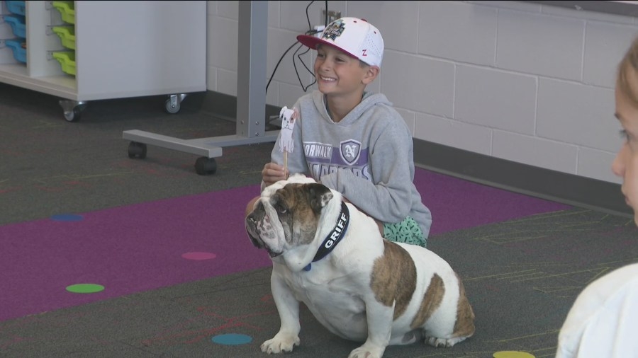 Scholastic Spotlight: Griff visits Norwalk classroom