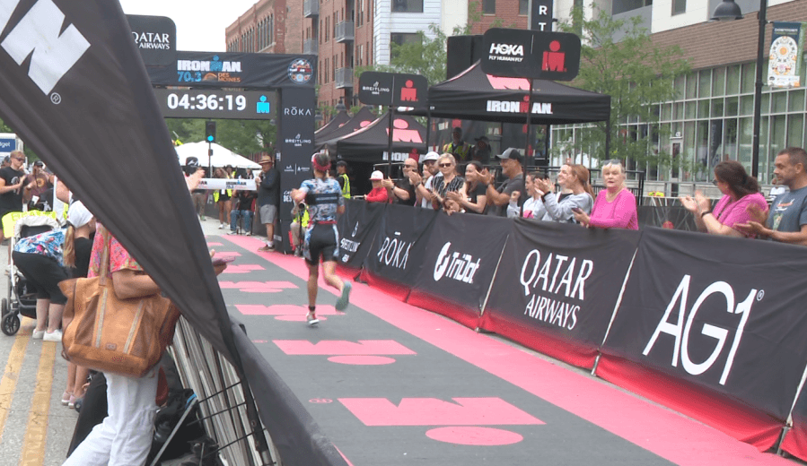 Ironman takes competitors 70 miles around Des Moines