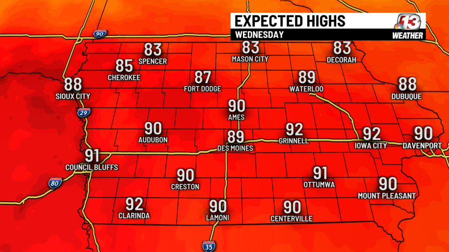 Forecast: Cool, breezy start, then heat