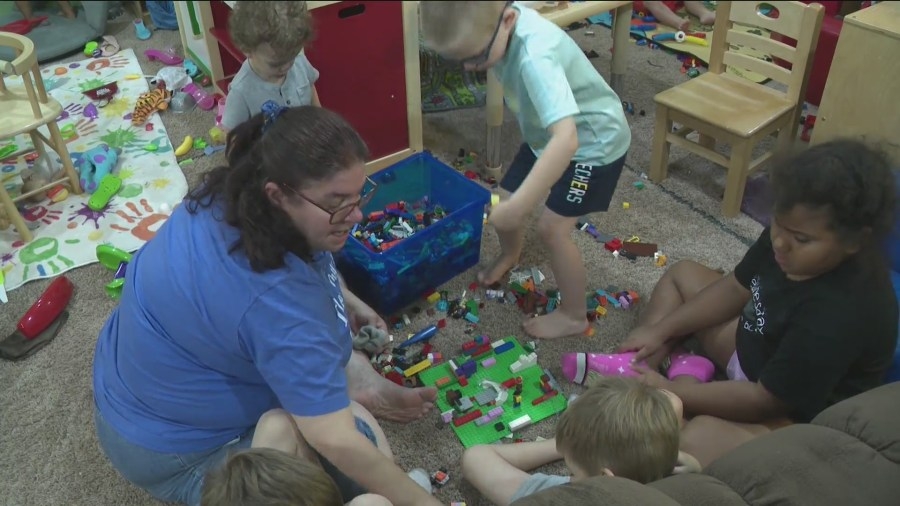 What are local organizations doing to address Iowa's childcare crisis?