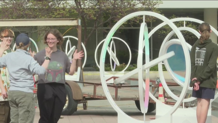 Interactive art installation is first of many free summer events coming to Des Moines